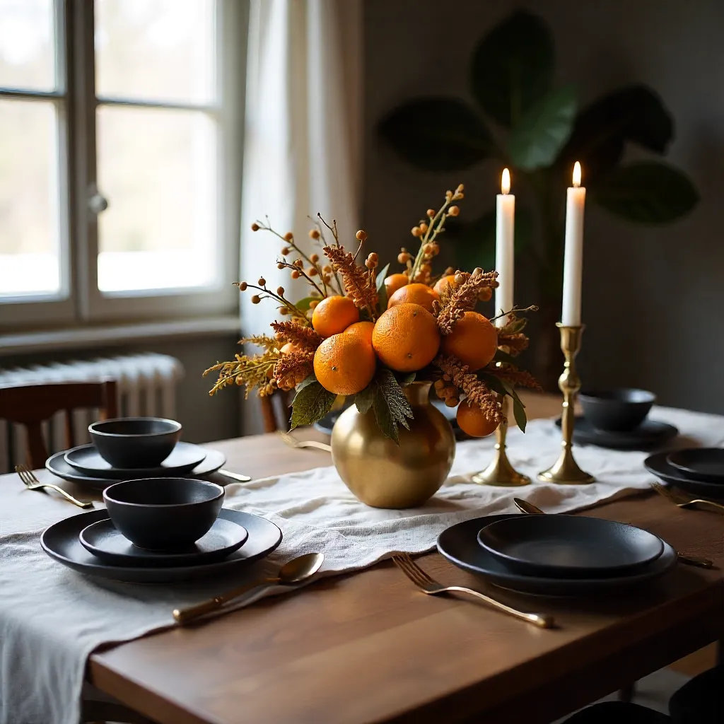 Warm candlelight creating intimate setting